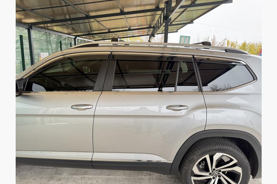 Volkswagen Atlas (Terramont) 2016- рр. Багажник (поперечини) на звичайні рейлінги без ключа Flybar V1 (2 шт) Image