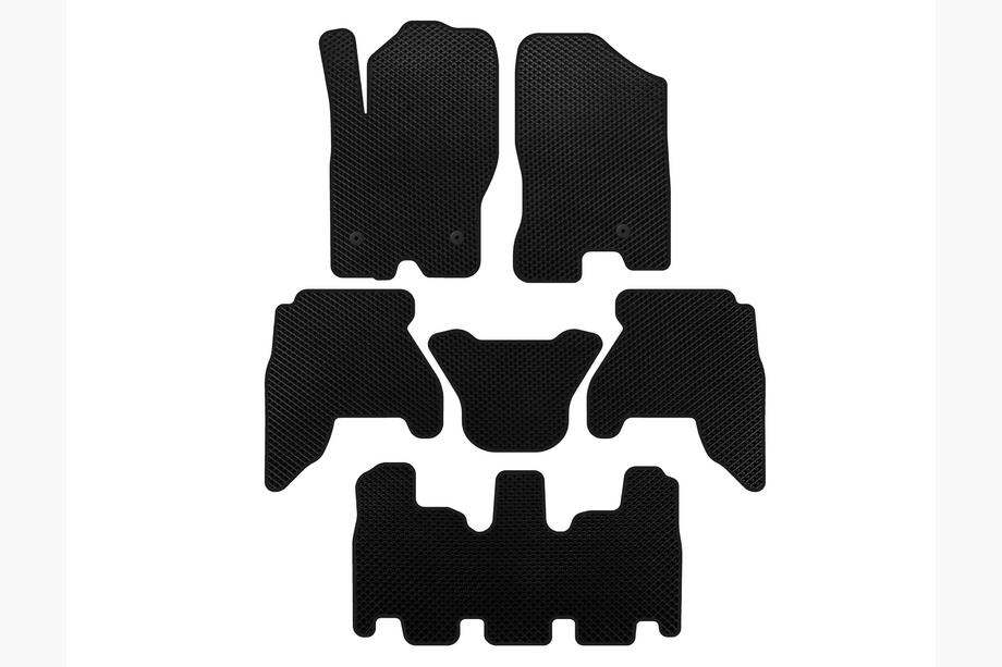 Nissan Pathfinder R51 2005-2014 рр. Килимки EVA (3 ряди, Чорний, 2010-2014) Фото 1
