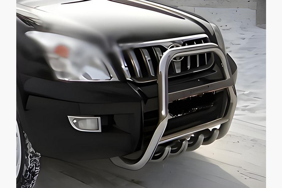Toyota Land Cruiser Prado 120 2002-2009 рр. Кенгурятник високий (нерж) Image