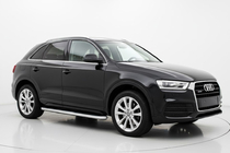 Audi Q3 2011-2019 рр. Бокові пороги Tayga (2 шт., Алюміній) фото 1