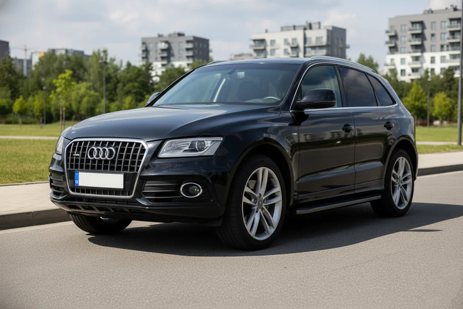 Audi Q5 2008-2017 рр. Бокові пороги Allmond Black (2 шт., Алюміній) Image