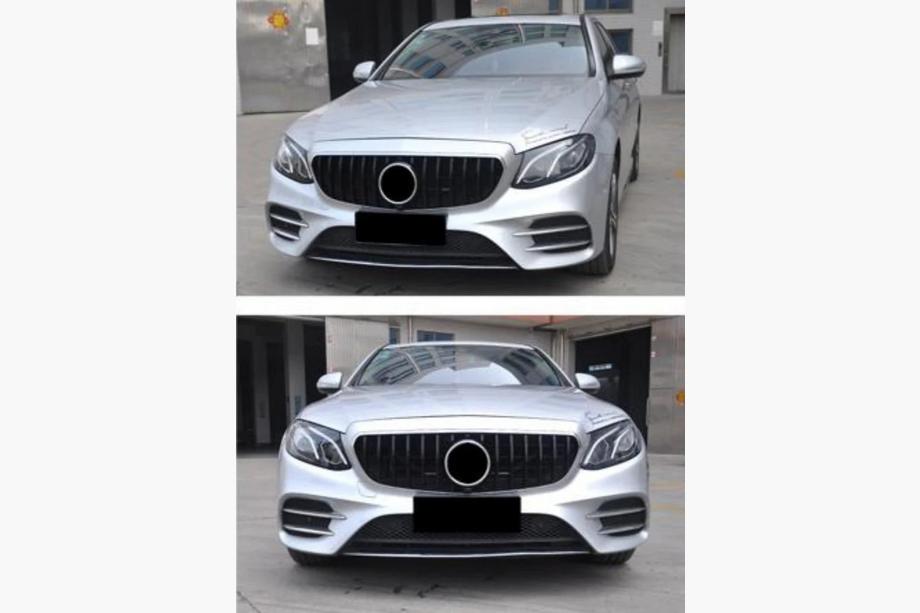 Mercedes E-class coupe C238 2016-2024 рр. Передня решітка GT Panamericana (для Avantgarde/AMG-Line/E43 AMG/E53 AMG 2016-2020) Фото 3