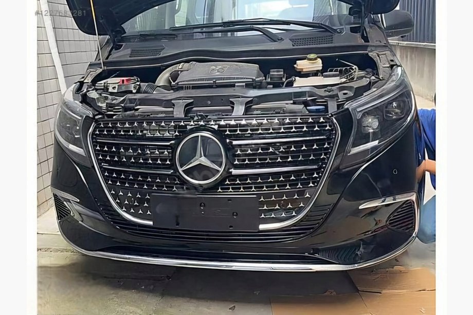 Mercedes Vito/V-class W447 2014- рр. Комплект хрому для переднього бампера (2023+) Фото 2