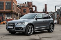 Audi Q5 2008-2017 рр. Бокові пороги Maydos V1 (2 шт., Алюміній ↗ нерж) фото 1