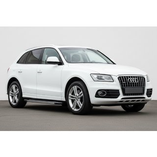 Бокові пороги Rainbow (2 шт., Алюміній) Audi Q5 2008-2017 рр. фото 1