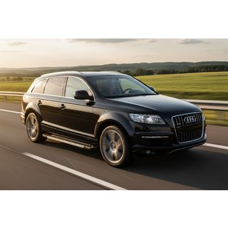Бокові пороги RedLine V1 (2 шт., Алюміній) Audi Q7 2005-2015 рр. фото 1