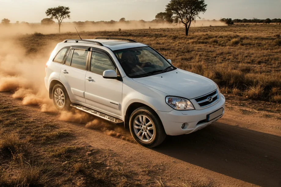Chery Tiggo 1 2005-2016 рр. Бокові пороги Sunrise (2 шт., алюміній) Image