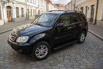 Chery Tiggo 1 2005-2016 рр. Бокові пороги Bosphorus Black (2 шт., алюміній) фото 1