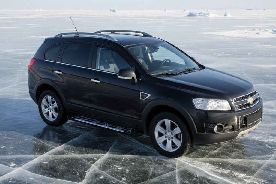 Chevrolet Captiva 2006-2019 рр. Бокові пороги Sunrise (2 шт., Алюміній) Image