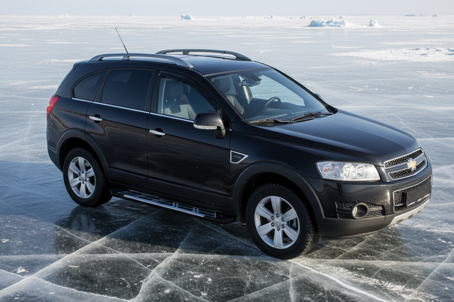 Chevrolet Captiva 2006-2019 рр. Бокові пороги Sunrise (2 шт., Алюміній) 2016-2019 Image