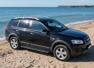 Chevrolet Captiva 2006-2019 рр. Бокові пороги RedLine Black (2 шт., Алюміній) фото 2