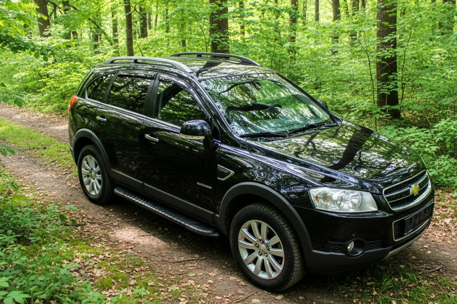 Chevrolet Captiva 2006-2019 рр. Бокові пороги Bosphorus Black (2 шт., Алюміній) Image