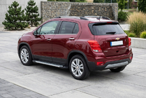 Chevrolet Trax 2012-2023 рр. Бокові пороги Line (2 шт., Алюміній) фото 1
