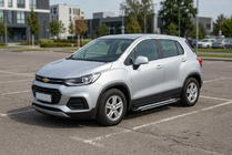 Chevrolet Trax 2012-2023 рр. Бокові пороги Rainbow (2 шт., Алюміній) фото 1