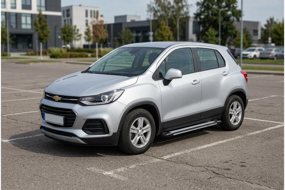 Chevrolet Trax 2012-2023 рр. Бокові пороги Rainbow (2 шт., Алюміній) Image