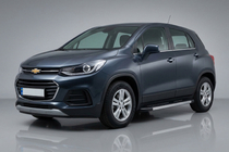 Chevrolet Trax 2012-2023 рр. Бокові пороги Duru (2 шт., Алюміній) фото 1