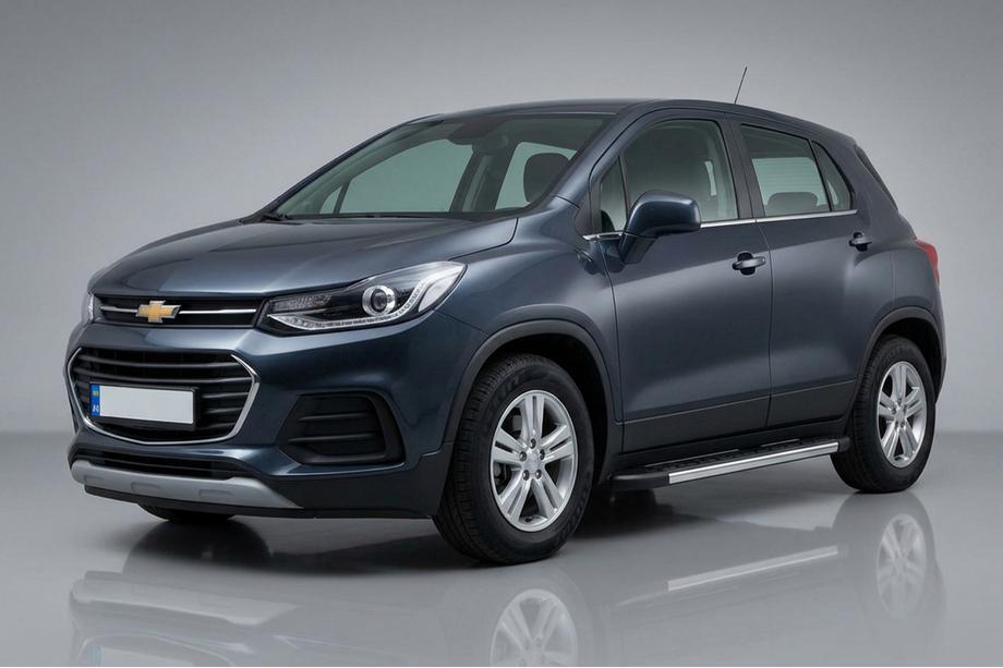 Chevrolet Trax 2012-2023 рр. Бокові пороги Duru (2 шт., Алюміній) Image