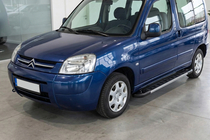 Citroen Berlingo 1996-2008 рр. Бокові пороги RedLine V1 (2 шт., алюміній) фото 1