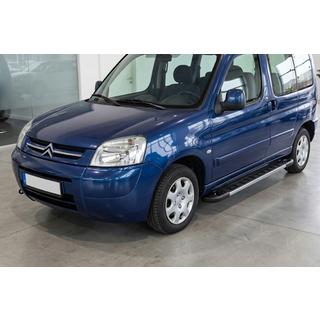 Бокові пороги RedLine V1 (2 шт., алюміній) Citroen Berlingo 1996-2008 рр. фото 1