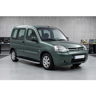 Бокові пороги Tayga Grey (2 шт., алюміній) Citroen Berlingo 1996-2008 рр. фото 1