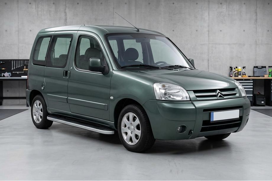 Citroen Berlingo 1996-2008 рр. Бокові пороги Tayga Grey (2 шт., алюміній) Image