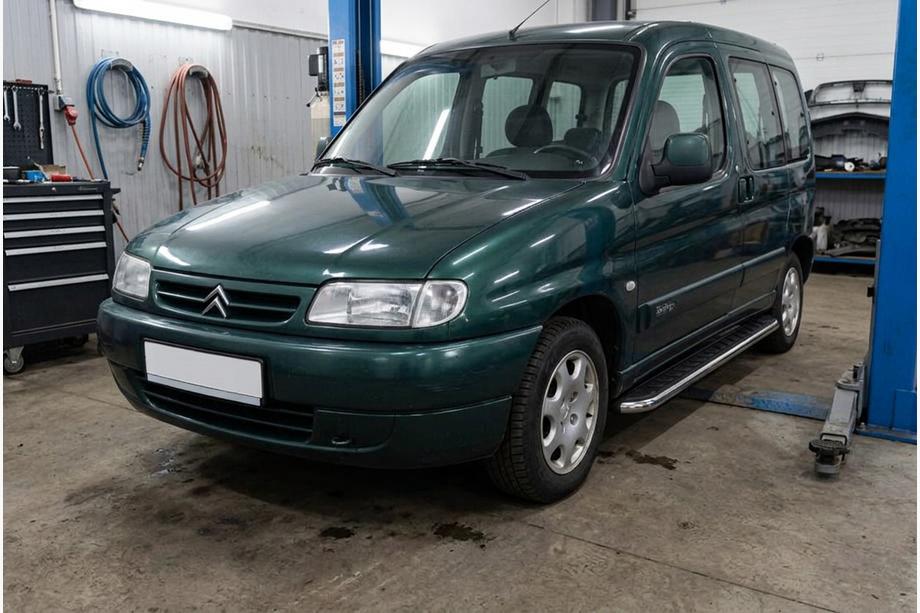Citroen Berlingo 1996-2008 рр. Бокові пороги Maydos V1 (2 шт., Алюміній ↗ нерж) Image