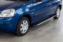 Peugeot Partner 1996-2008 рр. Бокові пороги RedLine V1 (2 шт., алюміній) фото 1