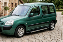 Peugeot Partner 1996-2008 рр. Бокові пороги Duru (2 шт., алюміній) фото 1