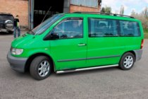Mercedes Vito W638 1996-2003 рр. Бічні труби (2 шт., нерж.) d60 фото 3