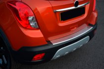 Chevrolet Trax 2012-2023 рр. Накладка на задній бампер OmsaLine (нерж) фото 2