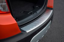 Chevrolet Trax 2012-2023 рр. Накладка на задній бампер OmsaLine (нерж) фото 1