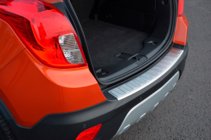 Chevrolet Trax 2012-2023 рр. Накладка на задній бампер OmsaLine (нерж) фото 6