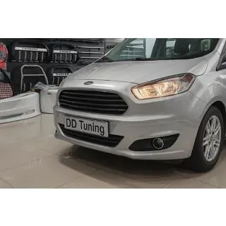 Накладки на противотуманки (2014-2018, 2 шт, нерж) Ford Courier 2014-2023 рр. фото 1