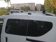 Renault Dokker 2013-2022 рр. Багажник (поперечини) на звичайні рейлінги під ключ Wizard V1 (2 шт) фото 2