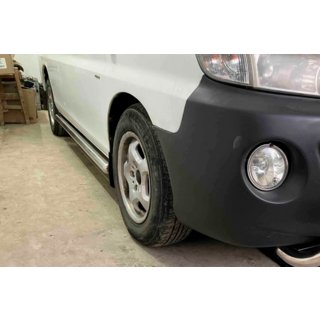 Бічні труби BB002 (2 шт., Нерж.) Hyundai H200, H1, Starex 1998-2007 рр. фото 3