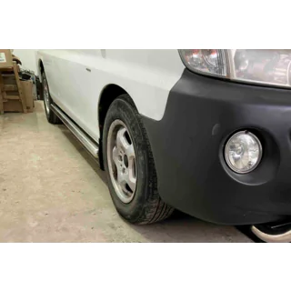 Бічні труби BB002 (2 шт., Нерж.) Hyundai H200, H1, Starex 1998-2007 рр. фото 3