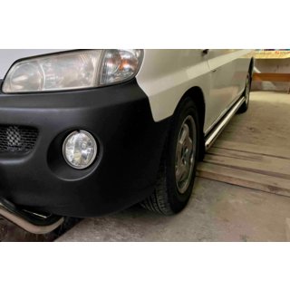 Бічні труби BB002 (2 шт., Нерж.) Hyundai H200, H1, Starex 1998-2007 рр. фото 1
