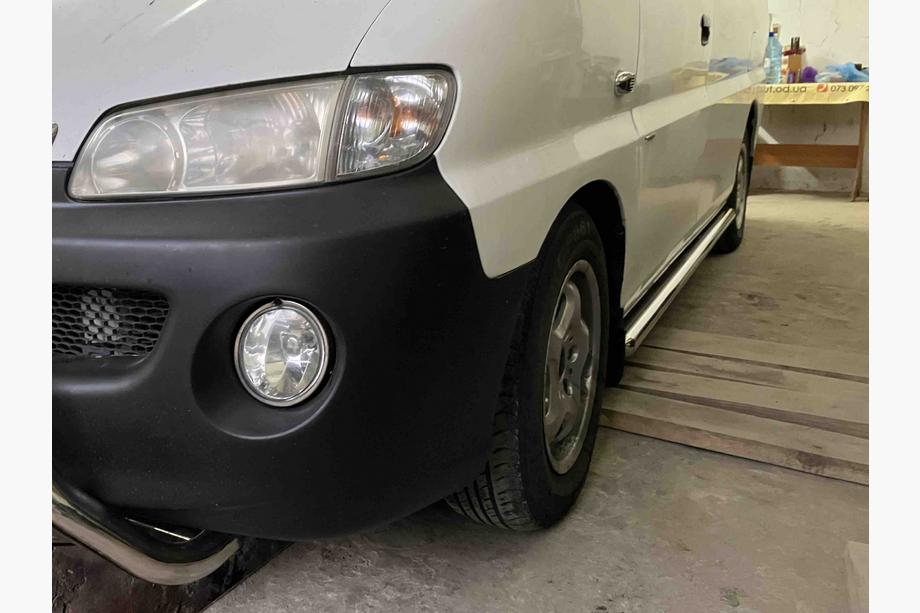 Hyundai H200, H1, Starex 1998-2007 рр. Бічні труби BB002 (2 шт., Нерж.) Image