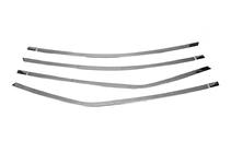 Toyota Corolla 2013-2019 рр. Верхня окантовка (4 шт, нерж) фото 3