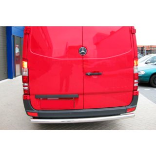 Задній захист AK002 (нерж.) Mercedes Sprinter W906 2006-2018 рр. фото 1