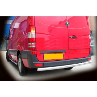 Задній захист AK002 (нерж.) Mercedes Sprinter W906 2006-2018 рр. фото 2