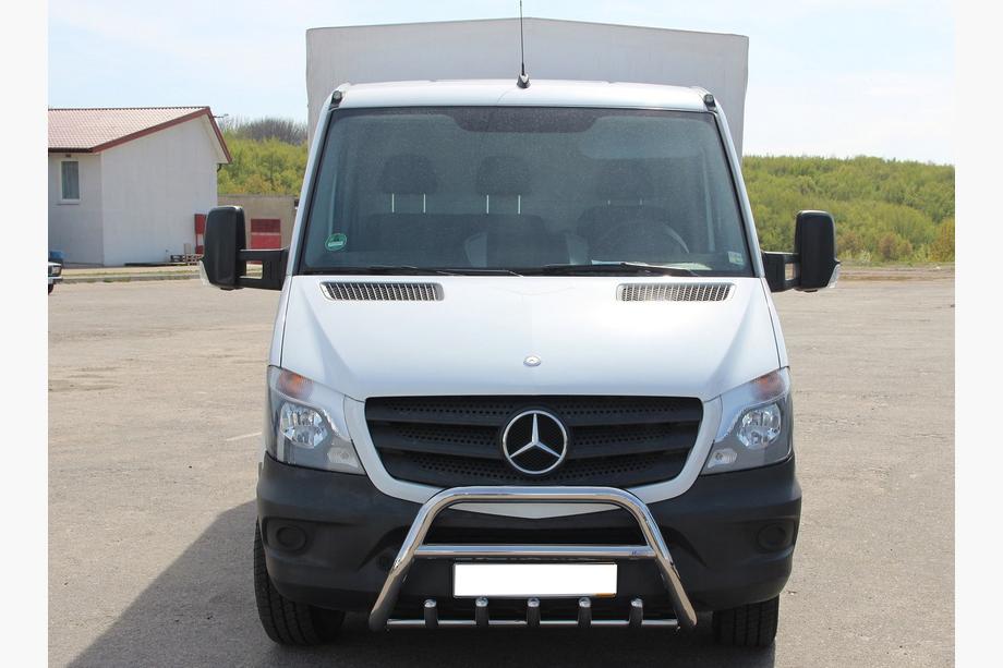 Mercedes Sprinter W906 2006-2018 рр. Кенгурятник WT003 (нерж.) 60мм, з написом Фото 8