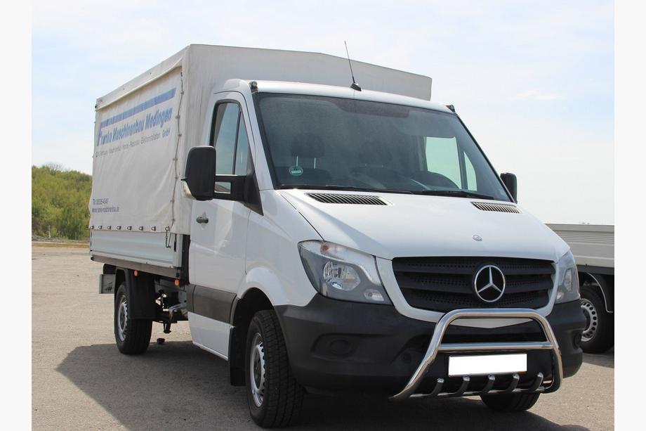 Mercedes Sprinter W906 2006-2018 рр. Кенгурятник WT003 (нерж.) 60мм, з написом Фото 9
