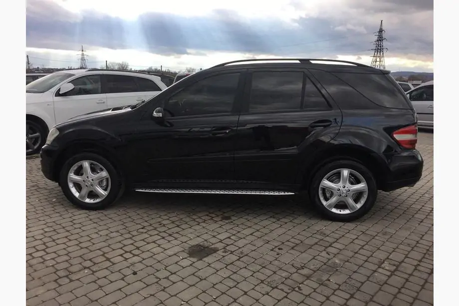 Mercedes ML W164 2005-2011 рр. Бокові пороги OEM (2 шт., Алюміній) Фото 14