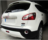 Nissan Qashqai 2007-2010 рр. Задній дифузор Meliset (під фарбування) фото 1