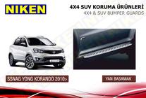 SsangYong Korando 2010-2019 рр. Бокові пороги Niken BMW style (2 шт., алюм.) фото 2