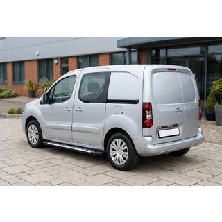 Бокові пороги Line (2 шт., алюміній) Citroen Berlingo 2008-2018 рр. фото 1