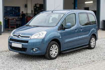 Citroen Berlingo 2008-2018 рр. Бокові пороги Bosphorus Black (2 шт., Алюміній) фото 1