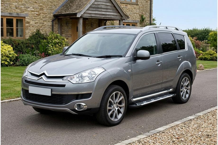 Citroen C-Crosser 2007-2013 рр. Бокові пороги Sunrise (2 шт., Алюміній) Image