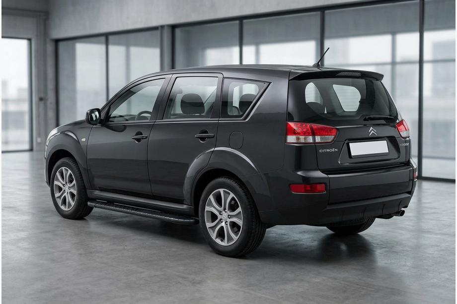 Citroen C-Crosser 2007-2013 рр. Бокові пороги Bosphorus Black (2 шт., Алюміній) Image